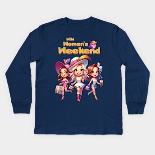 Bridesmaid girls weekend trip Kids Long Sleeve T-Shirt